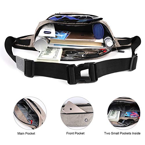 image for WATERFLY Fanny Pack for Men Women Water Resistant Large Hiking Waist B