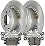 AutoShack BCPKG00058 Rear Brake Rotors Calipers and Ceramic Pads Replacement for Chrysler 200 Sebring Mitsubishi Lancer 2007-2017 Jeep Patriot Compass 2007-2012 Dodge Caliber 2008-2014 Avenger 4WD FWD