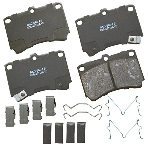 Image of Bendix Premium SBC466 Ceramic Front Brake Pads for Ford Aspire 1997-1994, Escort 1993-1991, Kia Rio 2002-2001, Mazda 323 1995-1990, Protege 1998-1990, Mercury Tracer 1993-1991