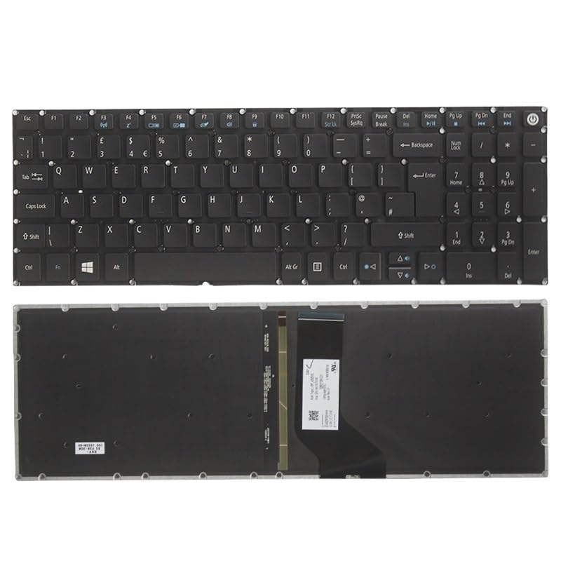 Clavier rétroéclairé UK pour Acer Aspire V5-591G et F5-573