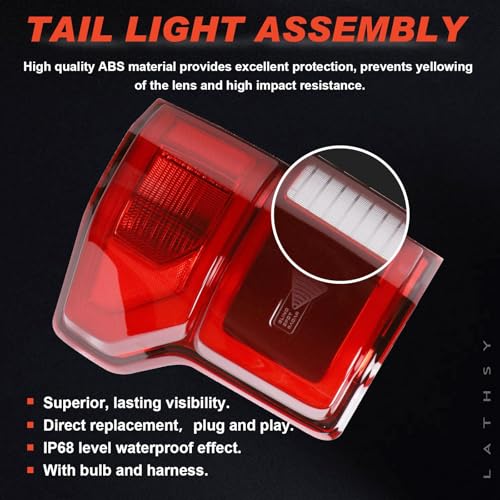 LED Tail Light Compatible With 2018 2019 2020 Ford F150 Driver Side