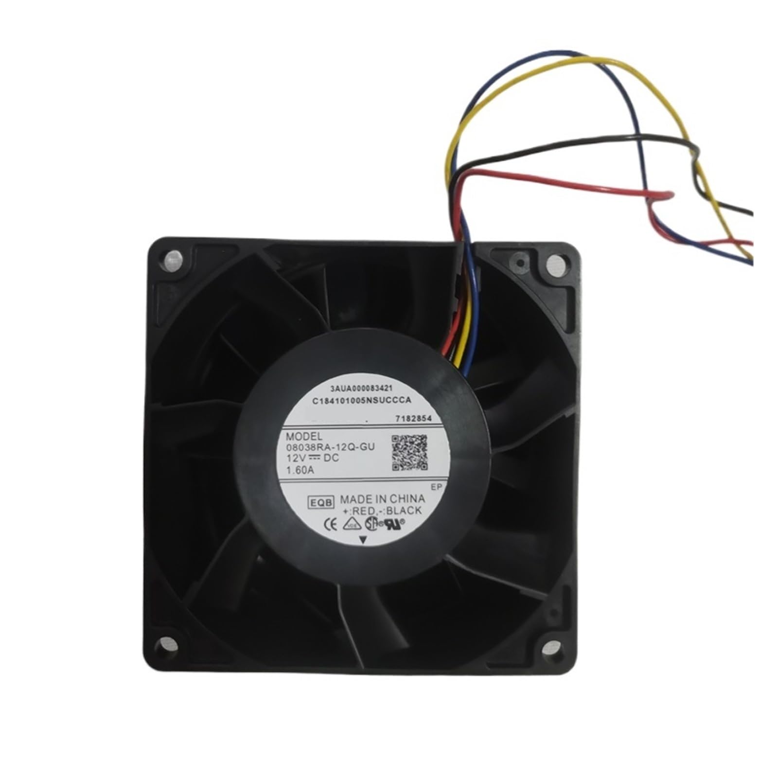 YMUGUEGH 8038 12V 80 * 80 * 38mm axial fan 08038RA-12Q-GU 4 wire cooling fan