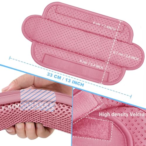 Image of ZINZ 2-Pack Universal Shoulder Pad with Ultra thick Cushion for Bag Luggage Bag Crossbody, Plus Long & Anti-Slip & Breathable,Pink-2Pack