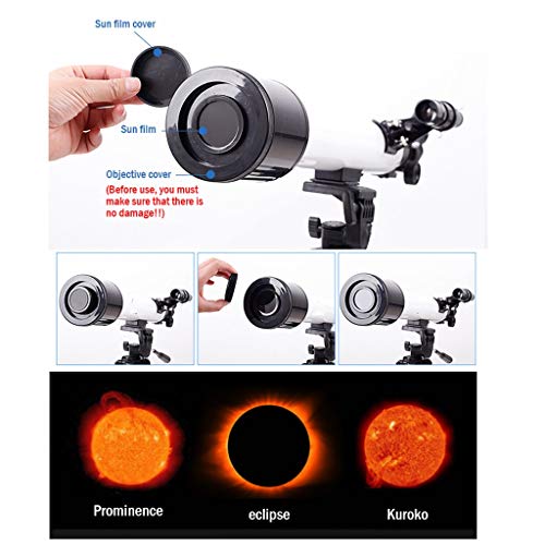 Telescopio Refractor 60mm 500mm Montura Altazimutal con Tripode miniatura 6