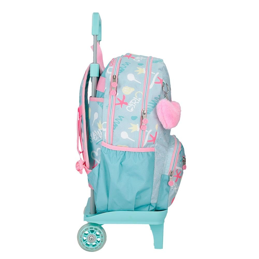 Enso Little Urban Queen Mochila Escolar Mochila Infantil Fabricada en Poliéster, Tirantes Anchos y Ajustables Que se adaptan, Bolsillo Frontal.