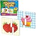 48 Food Matching Puzzles with Error-Correction Mechanism Pre-Primer in 2 Pieces, Perfect for Preschool Learning (24 Blocks Double Sided)
