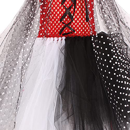 IWEMEK Crudelia Costume per Bambina 101 Dalmatians...