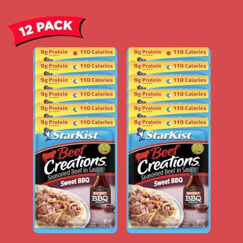 Image of StarKist Beef Creations Sweet BBQ, 2.6 oz Pouch, 12 pack