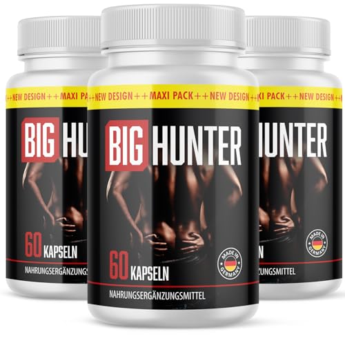 Big Hunter Kapseln - Liebe, Lust und Leidenschaft - für aktive Männer - 60 Kapseln 3x