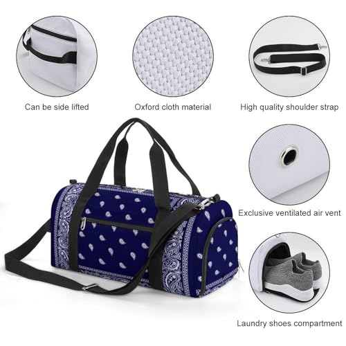 Bandana True Blue Lightweight And Large Capacity Fitness Bag3