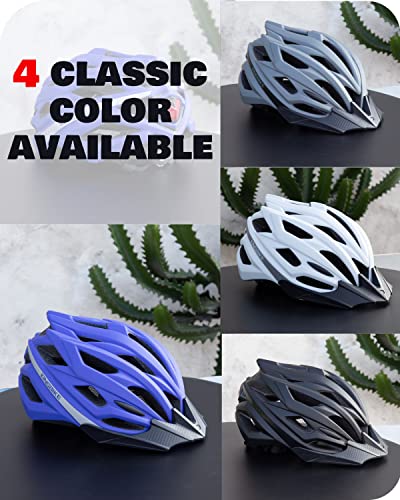 Kingbike Bike Helmet Bike Helmets For Men Women Adults Road Mountain Mens Womens Bicycle Cycling Helmet With Rechargeable Light Visor Decals Casco Para Bicicleta (Purple) #TOP6