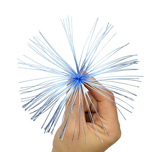 Image of 100pcs 13cm /5 Inch Silky Floss Bookmark Tassels with 2-Inch Cord Loop and Small Chinese Knot for Jewelry Making, Souvenir, Bookmarks, DIY Craft Accessory (Sky Blue)