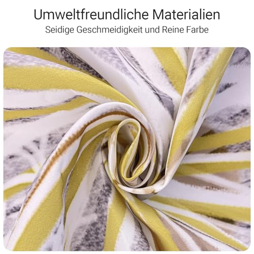 Lerores Shower Curtain, 240 x 200 cm, Dandelion, Weighted Hem, Anti-Mould Textile, Water-Repellent - Image 3
