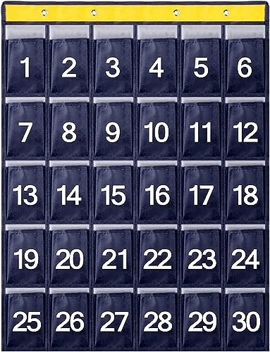 Organizer da Parete con 30 Tasche Numerate, Borsa portaoggetti da