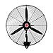 Ventilatore Elettrico, Ventilatore di Raffreddamento Industriale, Ventilatore da Parete Pesante per Magazzino Fabbrica Officina, 3 Impostazioni di Velocità, Oscillazione a 90°, Risparmio di Spazio, Ne