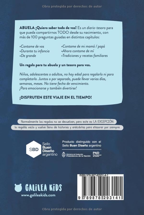 Abuela, !Quiero saber todo de vos! (Spanish Edition) - Image 2