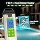 Gisnpa pH Wert Messgerät Pool, 7 In 1 pH/Tds/Ec/ORP/S.G/Salt/Temp Wert Messgerät Mit Atc & Lcd Hintergrundbeleuchtung, Wassertester für Trinkwasser, Wassertester für Pools, Pool Salzgehalt Messen