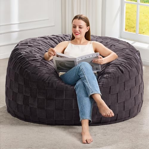 Image of Hobestluk Adults Bean Bag Chair 4FT Big BeanBag Chair Extra Large Oversized