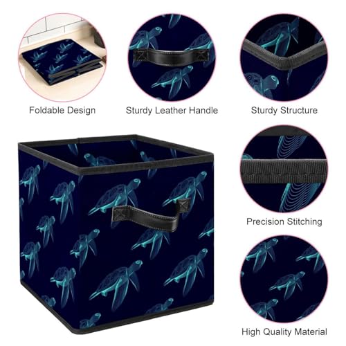 Cube de rangement pliable avec poignées robustes pour optimiser l'espace du dressing - 5