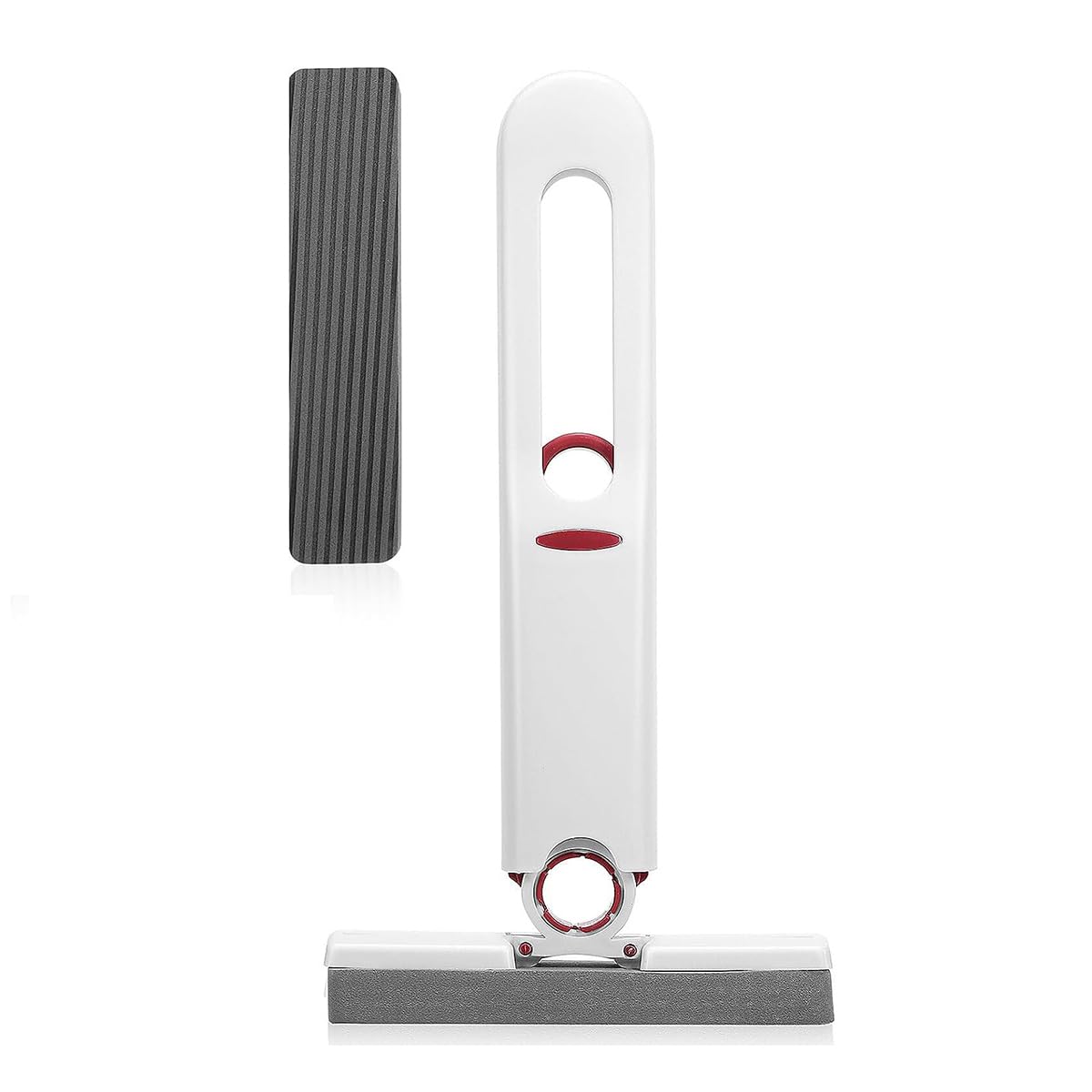 ALMEKAQUZ Mini Mop Desktop Cleaning with Mop Head Mop, Mini Portable Mop Floor Mop Hand Washable for Window Wall Tiles Hardwood Car Desktop Home (1 Squeeze Handle x 1 Mop Head)