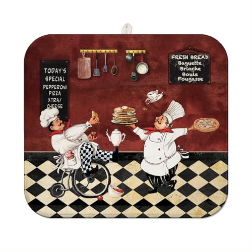 Chef Dish Drying Mat For Kitchen Counter