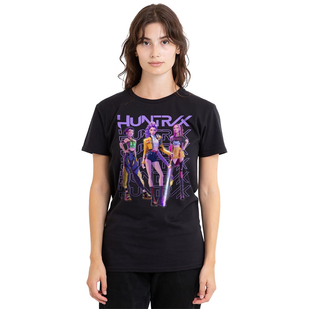 K-Pop Demon Hunters T-Shirt, Black - XX-Large