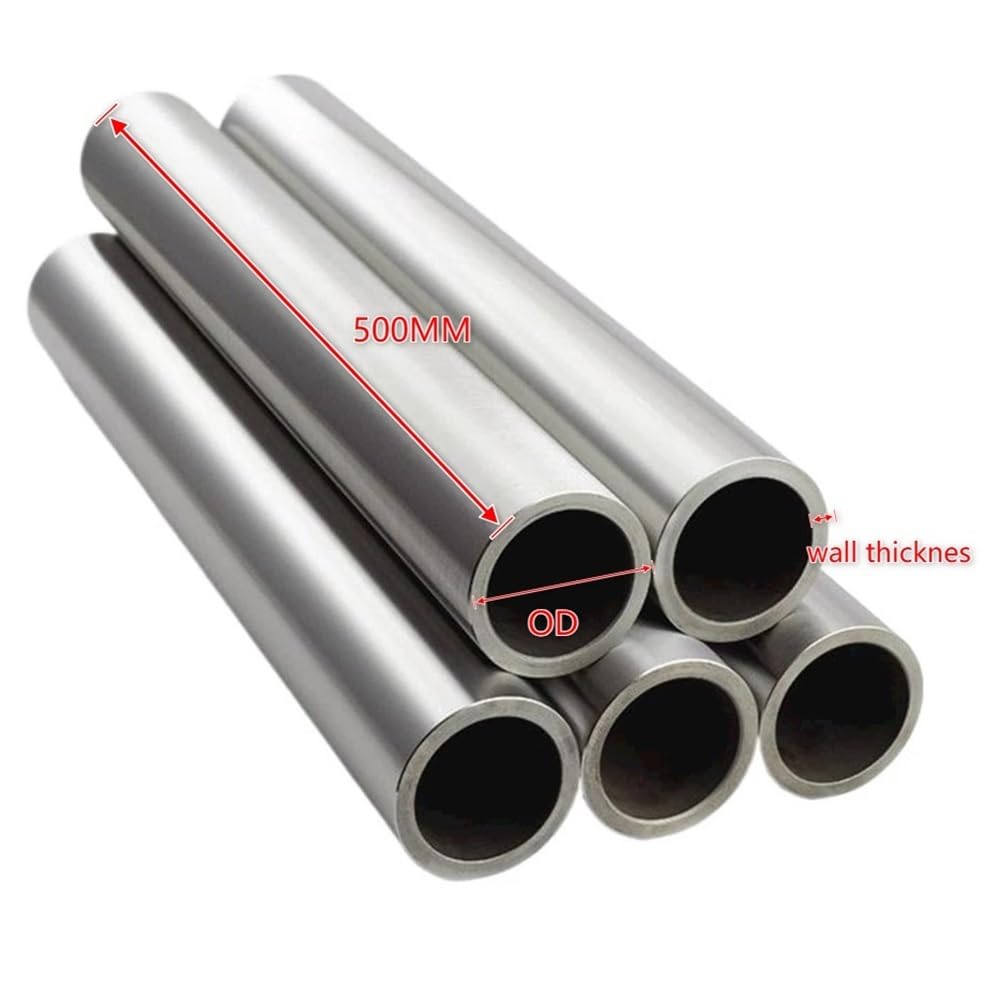 Produktbild von Titanrohr TA2 – 10x8x500 Mm – Leicht, Korrosionsbeständig, Glatte Bohrung – Für Wärmetauscher, Deko & Mehr