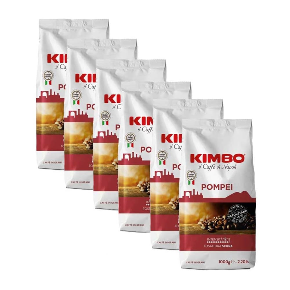 Kaffeebohnen Kimbo Pompeji 1 kg x 6