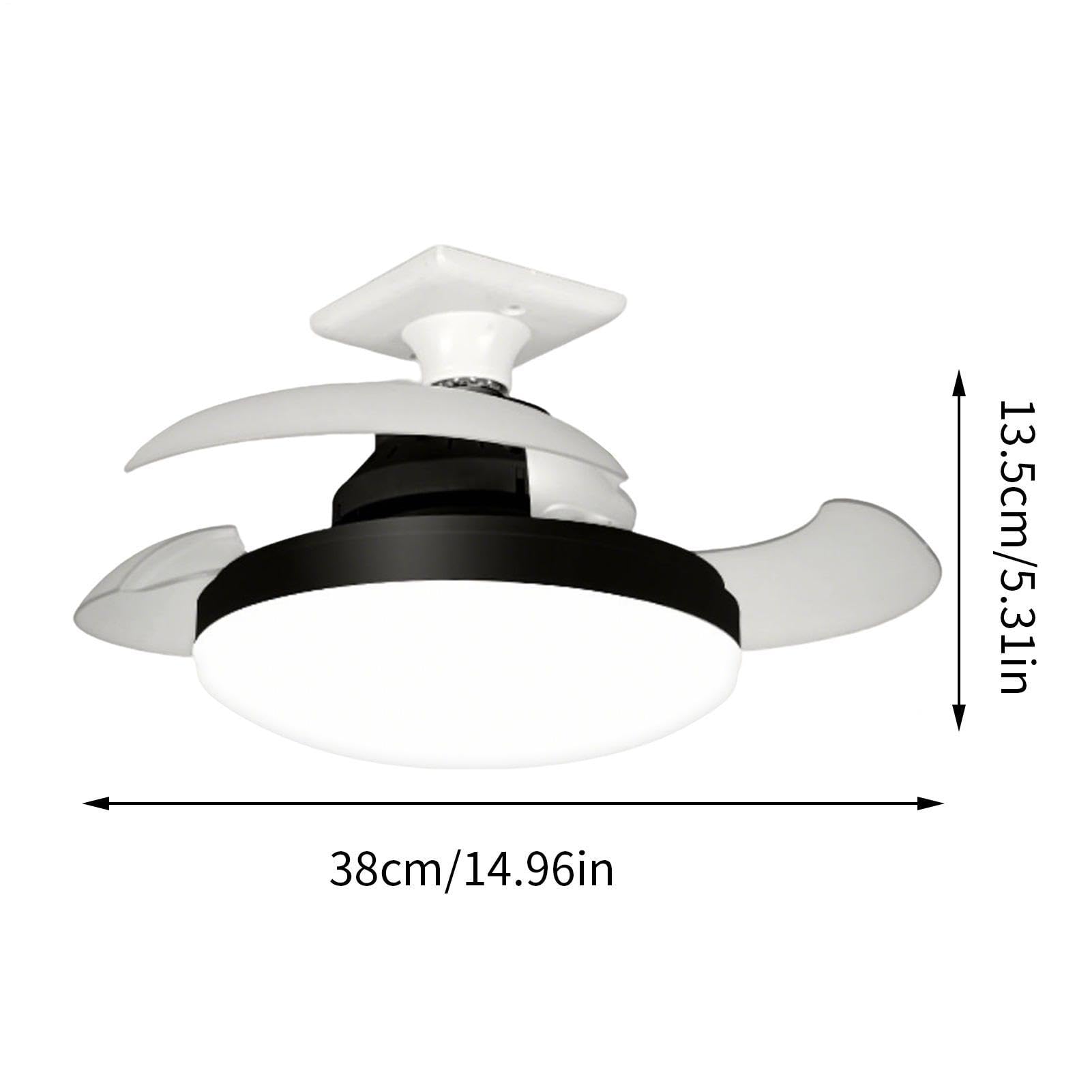 Ventilatore da soffitto con illuminazione 37,8 Centimetri Soffiatore con
