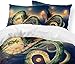 Qingxsm Dragon Ball Z Juego de Cama de 3 Piezas Microfibra Juego...