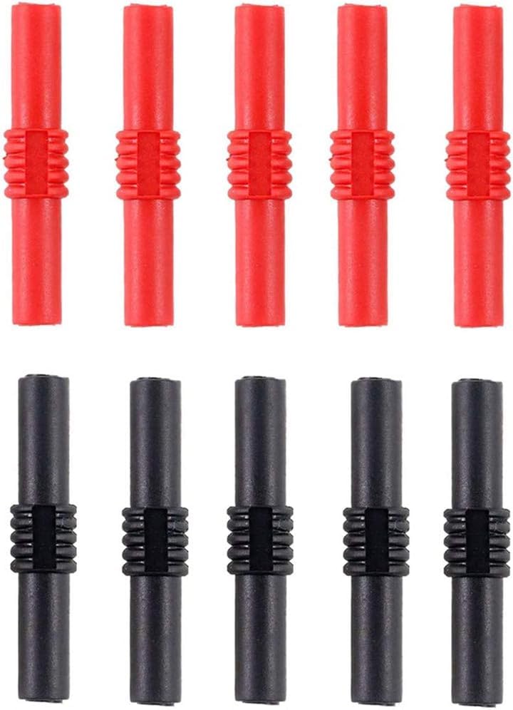 Adaptadores aislados 4mm Banana Hembra a Hembra, 10 piezas miniatura 1