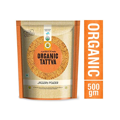 Image of Organic Tattva Jaggery Powder 500gm | 100% Natural, Unrefined & Chemical-Free Sweetener | Healthy, Sugar Alternative Jaggery Powder Organic for Cooking, Baking, Tea, Desserts & Indian Sweets