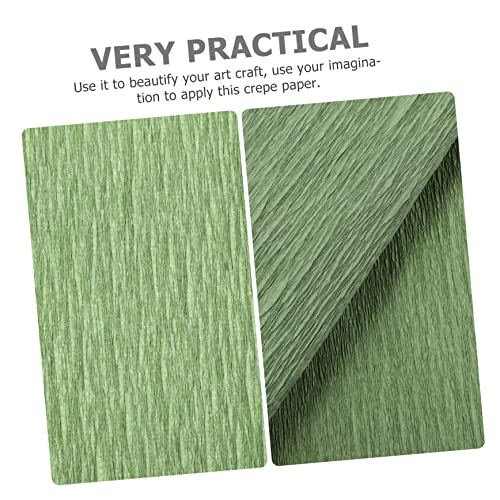 Exceart 1 Roll Greenstuff Pink Streamers Floral Wrap Paper Crepe Paper Decor Florist Bouquet Supplies Paper Flower Making Kit Crepe Paper Set Making Tools Materials Wrapping Paper Scroll #TOP1