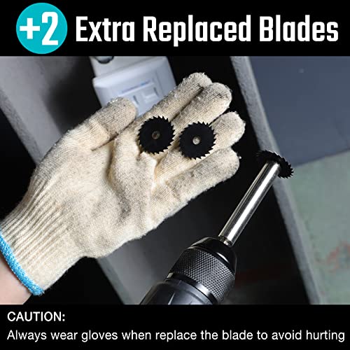 DURATECH Inside Pipe Cutter with 2 Replaced Blades, for PVC and Plastic Pipe - Image 3