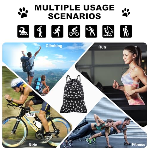 Image of HOLYLUCK Drawstring Backpack Bag Sport Gym Sackpack