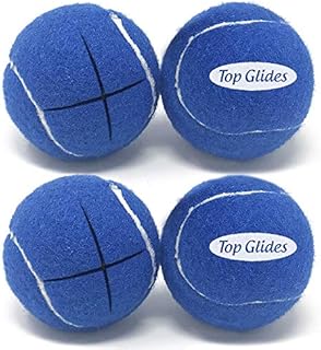 Top Glides Precut Walker Tennis Ball Glides - Dark Blue - 2 Pairs