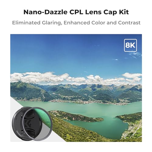 K&F CONCEPT 67mm Circular Polarizer Lens Filter with Filter Cap Optical Glass Ultra Slim Polarizing CPL Filter with 24 Multi-Layer Coatings for Camera Lenses (D Series)