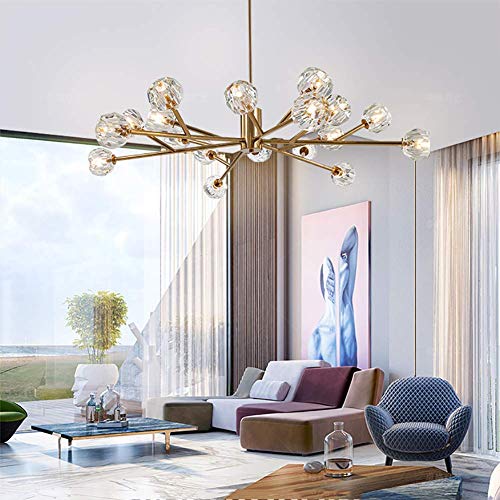 Lámpara de araña Sputnik K9 moderna con 9 luces de techo para comedor 2
