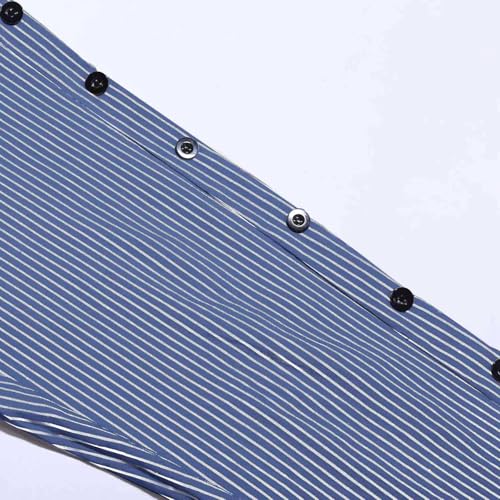 Striped Linen Capri Pants Women,2025 Casual Lightweight Summer Pinstripe Cropped Pants Beach Outfits4