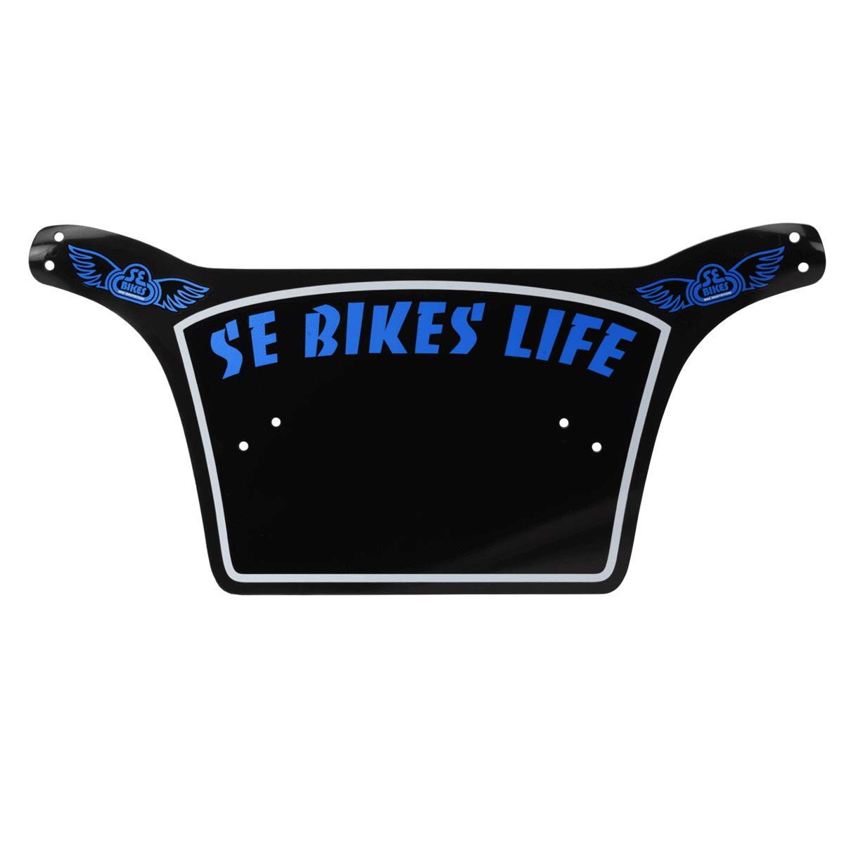 SE BIKES Number Plate Life Black/White/Blue - 4390