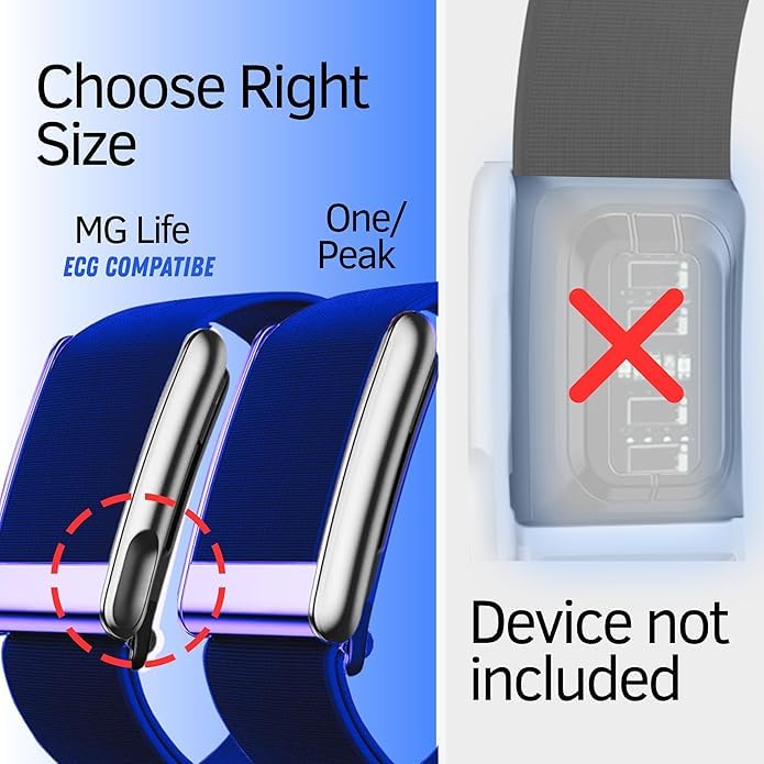 Image of Hydra Soft Wrist Strap for Whoop 5.0 One /Peak /Life MG Band Strap - Durable, Adjustable Fitness Tracker Strap | Breathable, Comfortable Bands for Workout, Sleep, and Health Monitoring (Device Not Included)