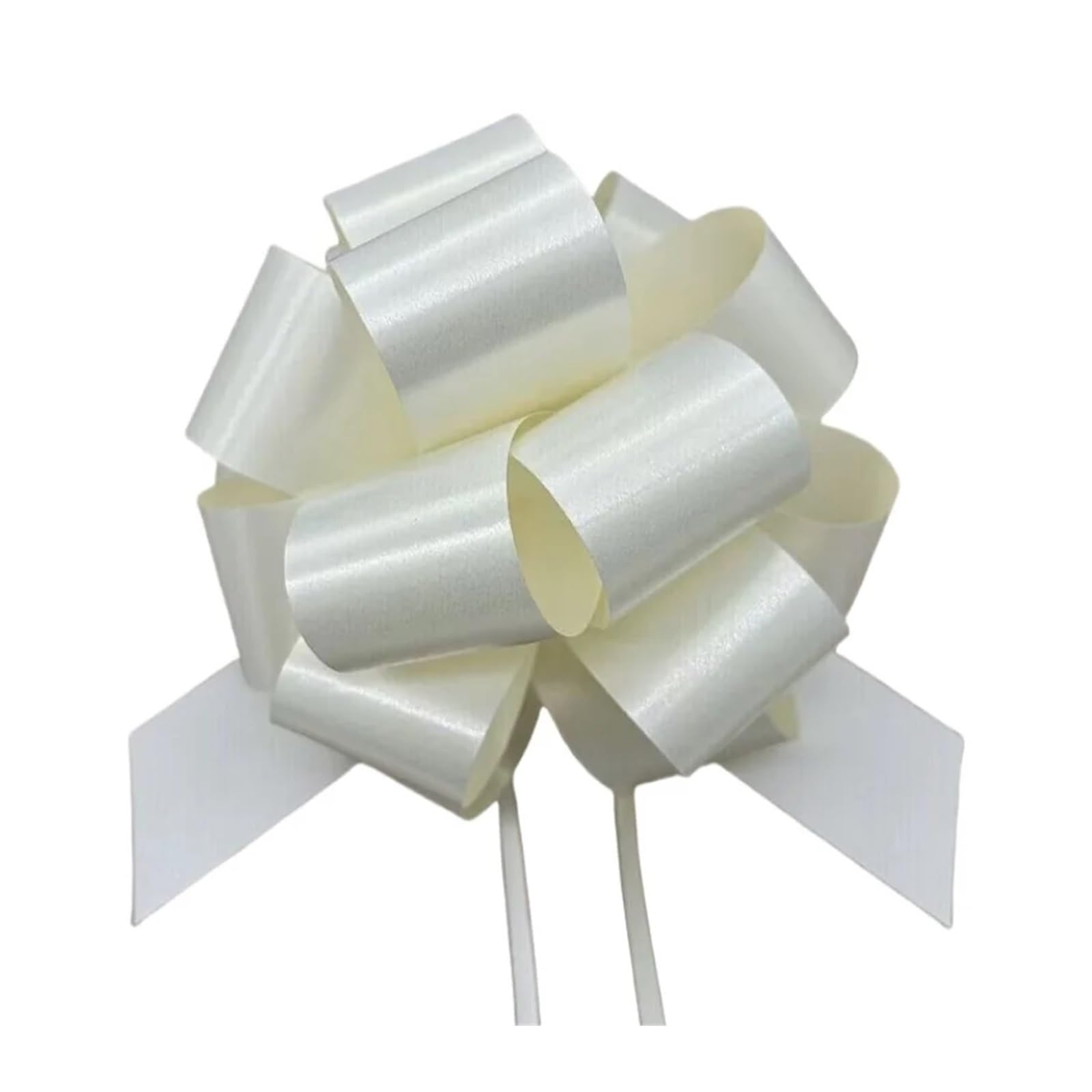 Xinglongs Bows for Gift Wrapping 60PCS Pull Bow Large 5. Inch Gift Wrapping String Bows with Ribbon for Easter Presents Wedding Basket(Beige)