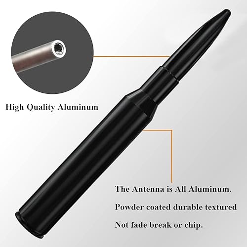 Miniatura 3 de Antena corta de aluminio de 4 pulgadas para Ford Explorer (2011-2023), mástil de repuesto de antena Ford Explorer