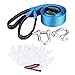 Saluaqui HeavyDuty Car Trailer Tow Rope with Reflective Strips and Hooks - 8 Tons Capacity, 5 Meters, HighStrength Polyester Towing Cable for Road Recovery (Car Trailer Rope 3 Meters Luminous