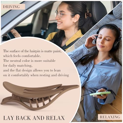 Obeoby G1693K-11-N 8 Pcs Flat Hair Clips, Neutral Color Flat Claw Clips 2 Styles Hair Claws For Women Girls Thin Hair thumb #4