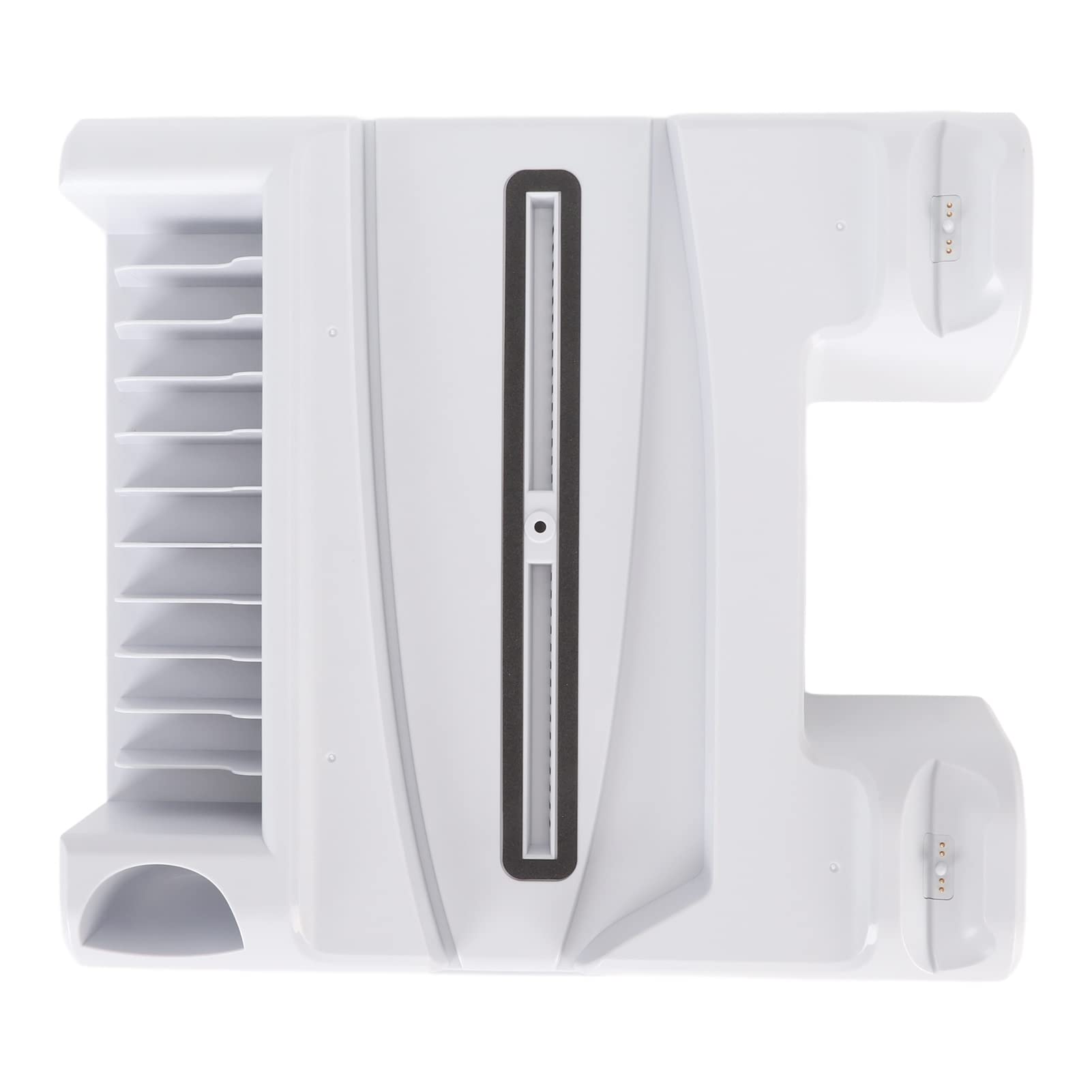 Soporte de Estación de Refrigeración con Cargador de Controlador de Velocidad de 3 Ventiladores, Estación de Carga y Refrigeración de Consola para Digital y Disc Edition, Material ABS Blanco