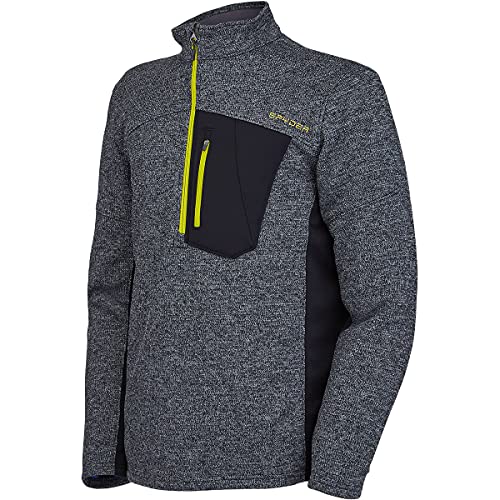 Image of Spyder Men's Bandit Hybrid 1 /2 Zip Fleece Ski Mid Layer Sweater Jacket