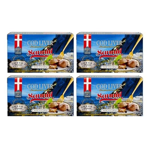 Sanniti Cod Liver, Scandinavian Edition, 4.3 oz (Pack of 4)