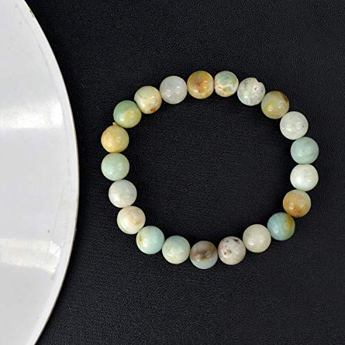 Image of Reiki Crystal Products Natural Crystal Stone 8 mm Round Bead Bracelet for Men & Women | Stretchable Gemstone Bracelet for Meditation, Yoga, Reiki & Daily Wear