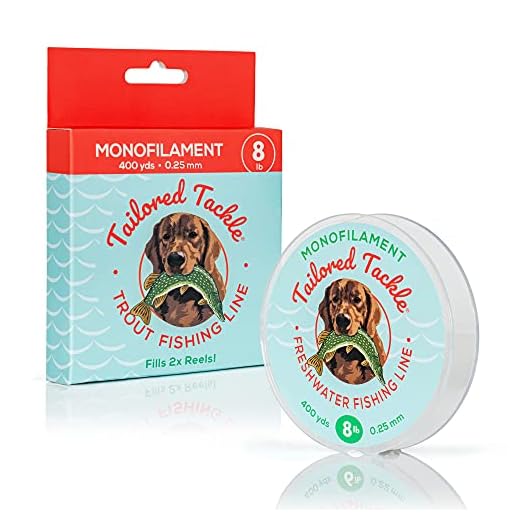 Freshwater Fishing Line Monofilament 8Lb 400Yds Spool Clear Nylon Mono | Multispecies Designed for Bass Walleye Trout Pike Panfish and Inshore Saltwater